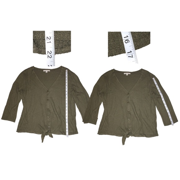 Green Envelope Women’s Cardigan Size M Quarter Sleeves VGUC - Picture 2 of 3